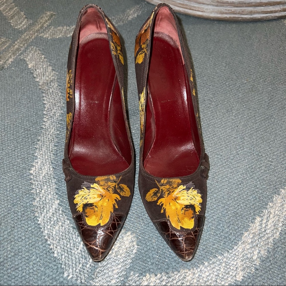 Prada crocodile heels